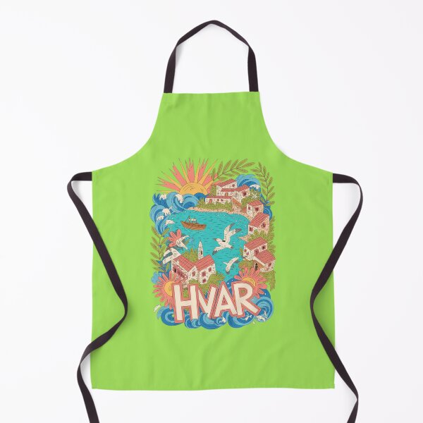Item preview, Hvar Croatia Illustrated Island Design – Detailed Mediterranean Artwork designed and sold by Timeless Design.