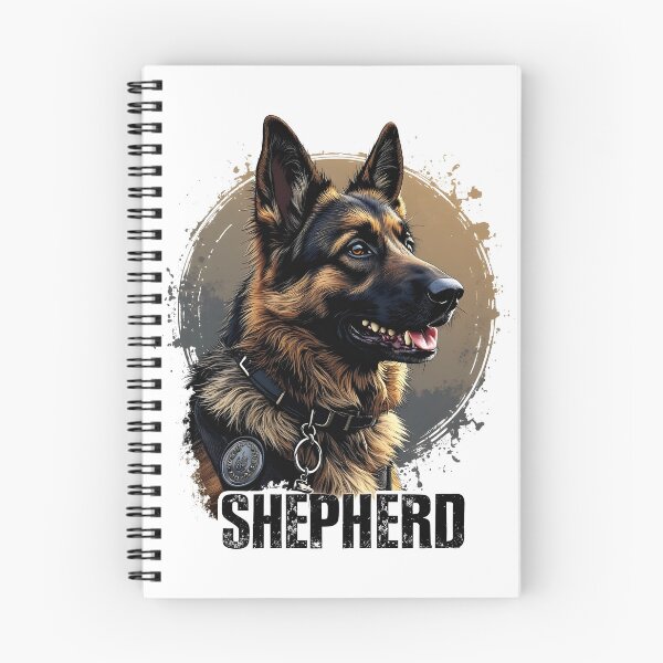 Item preview, Funny K9 German Shepherd Cartoon Dog Illustration designed and sold by Uglyandcute.