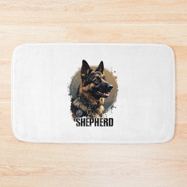 Item preview, Funny K9 German Shepherd Cartoon Dog Illustration designed and sold by Uglyandcute.