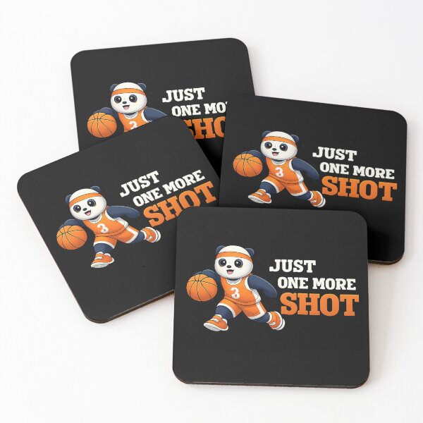 Item preview, Just One More Shot Panda – Cute Basketball Panda Illustration with Motivational Text designed and sold by affiliatevera10.