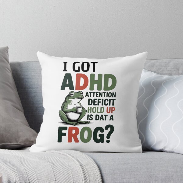 Item preview, Funny Frog Drinking Coffee - Autism Autistic Frog Lover I Got ADHD Neurodiversity designed and sold by ZACK ART.