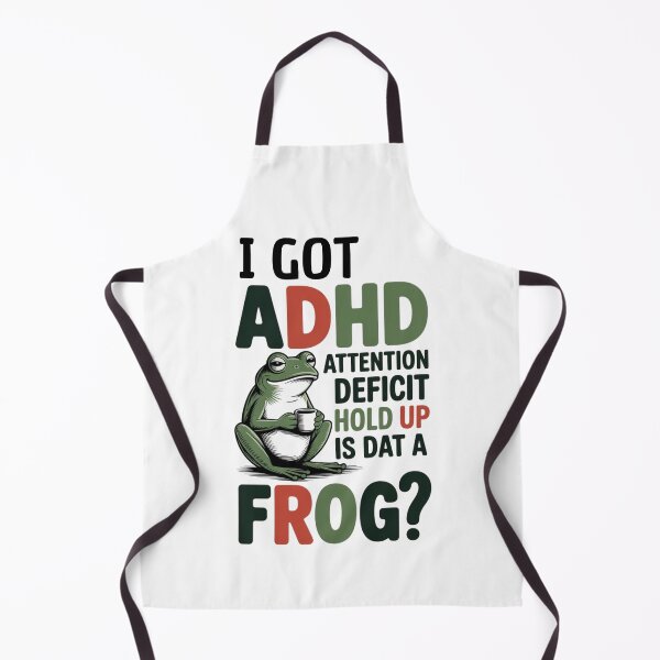 Item preview, Funny Frog Drinking Coffee - Autism Autistic Frog Lover I Got ADHD Neurodiversity designed and sold by ZACK ART.
