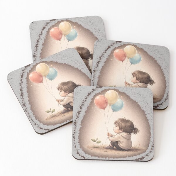 Item preview, Innocent Dreams Balloon T-Shirt – Cute Child Hope Art Tee designed and sold by KDesignCrafts.
