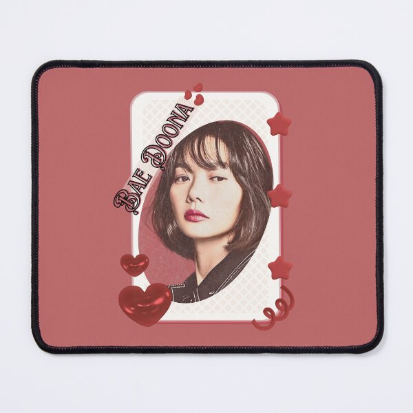 Item preview, Bae Doona (배두나) Korean actress South Korean celebrity K-drama star Korean film illustration Red Aesthetic Collage Design designed and sold by AJUNICE STUDIO.