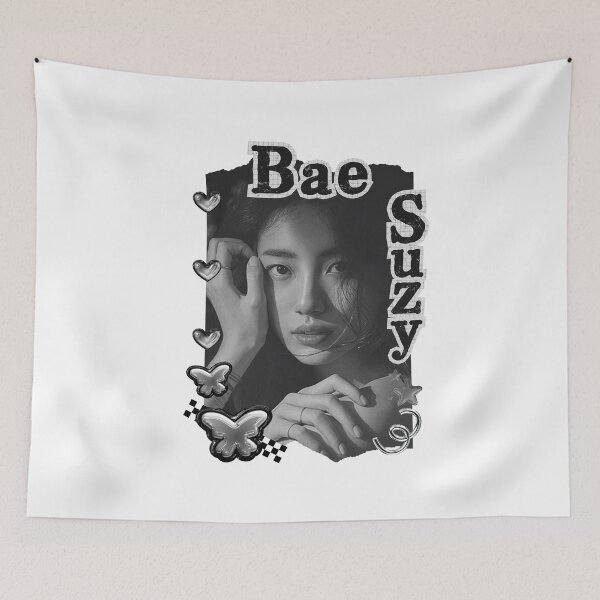 Item preview, Bae Suzy (배수지) Korean actress South Korean celebrity K-drama star Korean film n Black and White Collage Digital Art Portrait designed and sold by AJUNICE STUDIO.