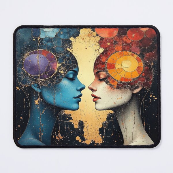 Item preview, Duality of Light & Shadow – Surreal Portraits in Mosaic Glow, Cosmic Contrast & Symbolic Silence designed and sold by FotoworldEdel.