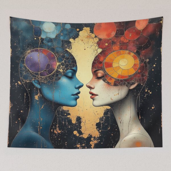 Item preview, Duality of Light & Shadow – Surreal Portraits in Mosaic Glow, Cosmic Contrast & Symbolic Silence designed and sold by FotoworldEdel.