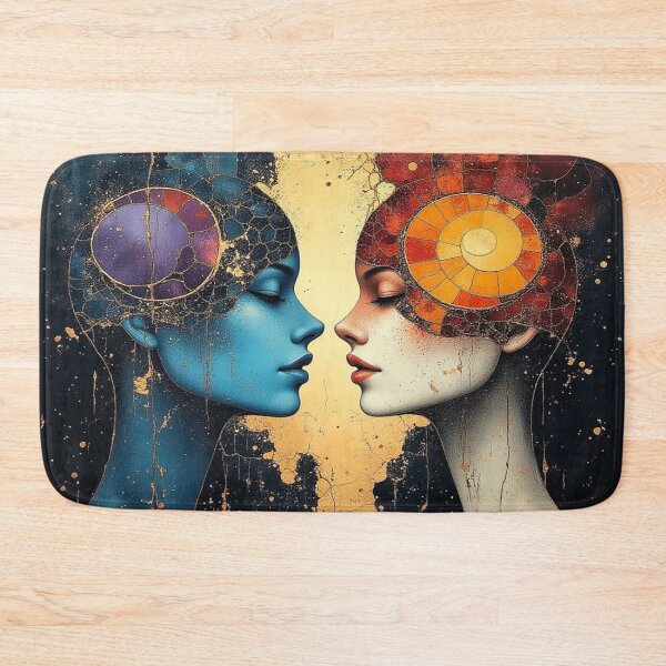 Item preview, Duality of Light & Shadow – Surreal Portraits in Mosaic Glow, Cosmic Contrast & Symbolic Silence designed and sold by FotoworldEdel.