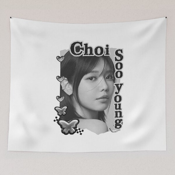 Item preview, Choi Soo-young (최수영) Korean actress South Korean celebrity K-drama star Korean film n Black and White Collage Digital Art Portrait designed and sold by AJUNICE STUDIO.