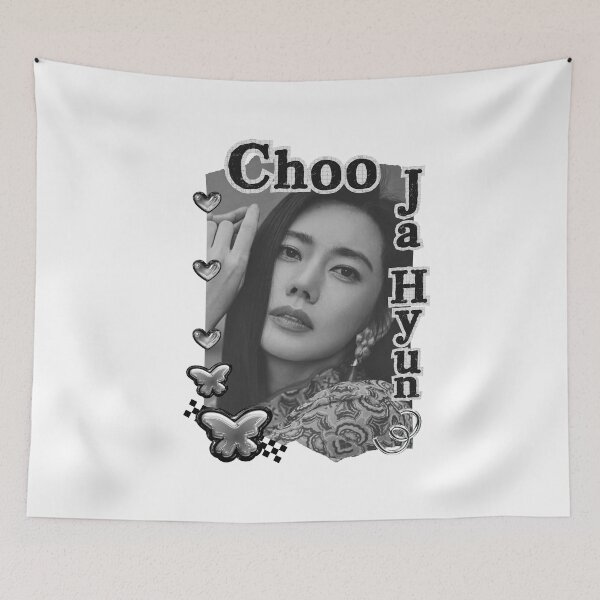 Item preview, Choo Ja-hyun (추자현) Korean actress South Korean celebrity K-drama star Korean film n Black and White Collage Digital Art Portrait designed and sold by AJUNICE STUDIO.
