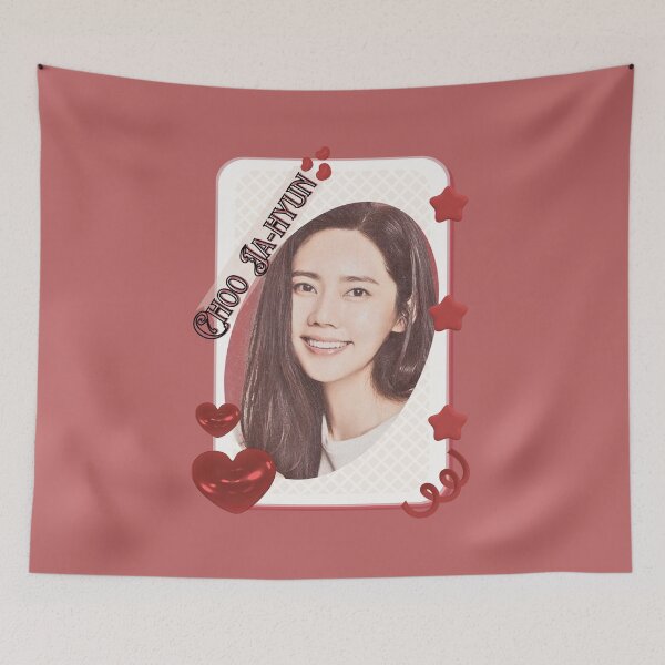 Item preview, Choo Ja-hyun (추자현) Korean actress South Korean celebrity K-drama star Korean film  illustration Red Aesthetic Collage Design designed and sold by AJUNICE STUDIO.