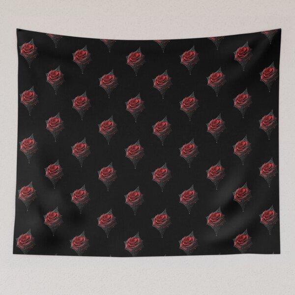 Item preview, Spider Web Rose | Gothic Dark Fantasy Sticker Art Design designed and sold by Gothic Han.