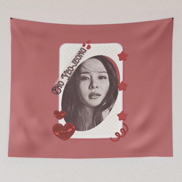 Item preview, Cho Yeo-jeong (조여정) Korean actress South Korean celebrity K-drama star Korean film illustration Red Aesthetic Collage Design designed and sold by AJUNICE STUDIO.