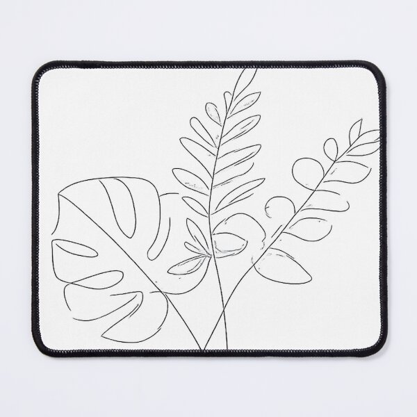 Item preview, Minimalist Continuous Line Botanical Leaves Drawing designed and sold by vibeita.