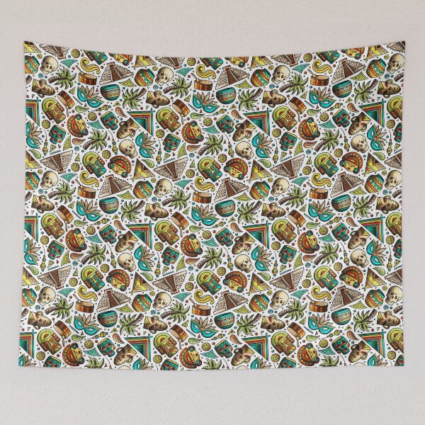 Item preview, Travel To Latin America Doodles designed and sold by Pink Pineapple Works.