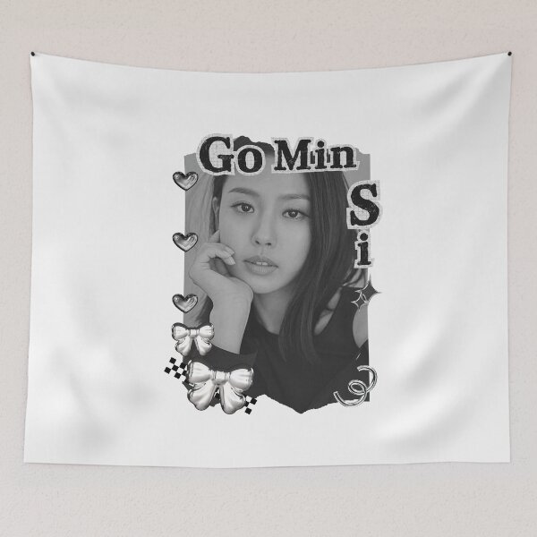 Item preview, Go Min-si (고민시) Korean actress South Korean celebrity K-drama star Korean film n Black and White Collage Digital Art Portrait designed and sold by AJUNICE STUDIO.