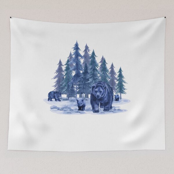 Item preview, Retro Grizzly Bear, Vintage Nineties Wilderness  designed and sold by DesignDenDo ⭐⭐⭐⭐⭐.