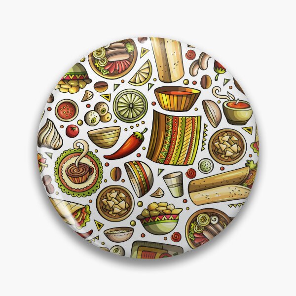 Item preview, Mexican Food Doodles designed and sold by Pink Pineapple Works.