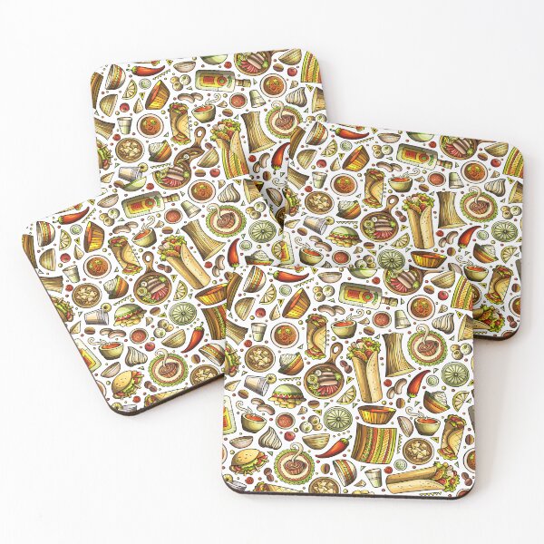 Item preview, Mexican Food Doodles designed and sold by Pink Pineapple Works.