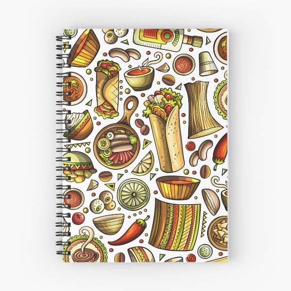 Item preview, Mexican Food Doodles designed and sold by Pink Pineapple Works.