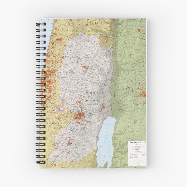 Item preview, Map of West Bank and Vicinity (Sept. 1984) designed and sold by allhistory.