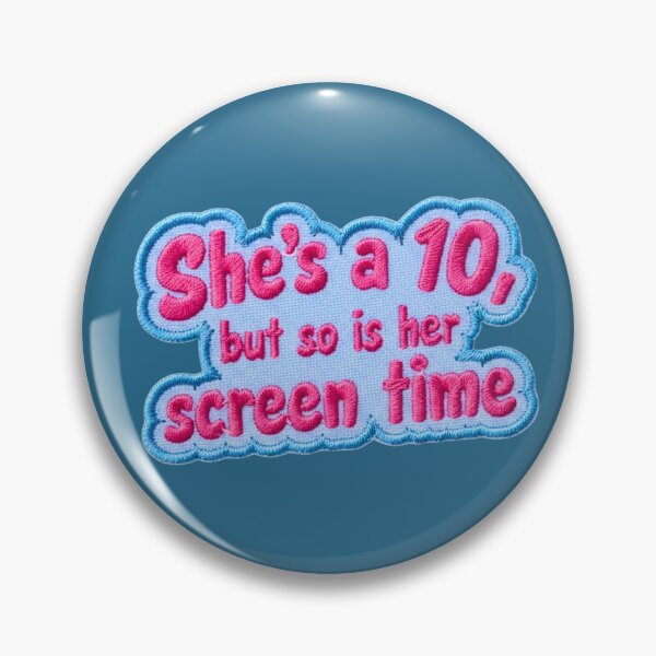 Item preview, She's a 10 But So Is Her Screen Time, Chronically Online, Funny Gen Z Sticker designed and sold by KAONAT.