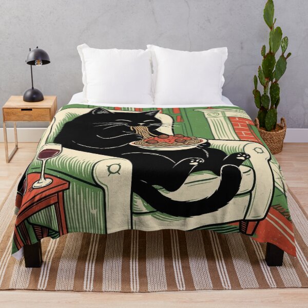 Item preview, More Spaghetti Less Upsetti Funny Cat designed and sold by Gourmet Neko Art | .