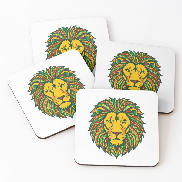 Item preview, Rasta Lion of Judah - Tribal African Geometric Art designed and sold by Everyday Epics.