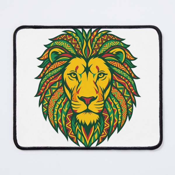 Item preview, Rasta Lion of Judah - Tribal African Geometric Art designed and sold by Everyday Epics.