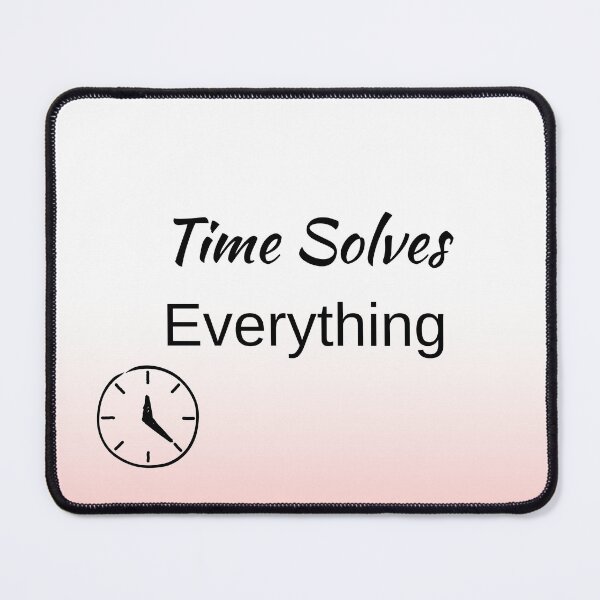 Item preview, Time Solves Everything - Minimal Quote Design designed and sold by QuietTexts.