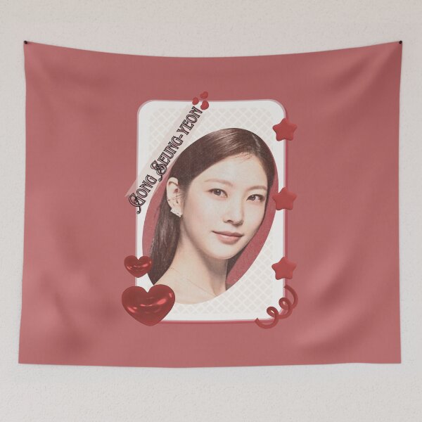 Item preview, Gong Seung-yeon (공승연) Korean actress South Korean celebrity K-drama star Korean film  illustration Red Aesthetic Collage Design designed and sold by AJUNICE STUDIO.