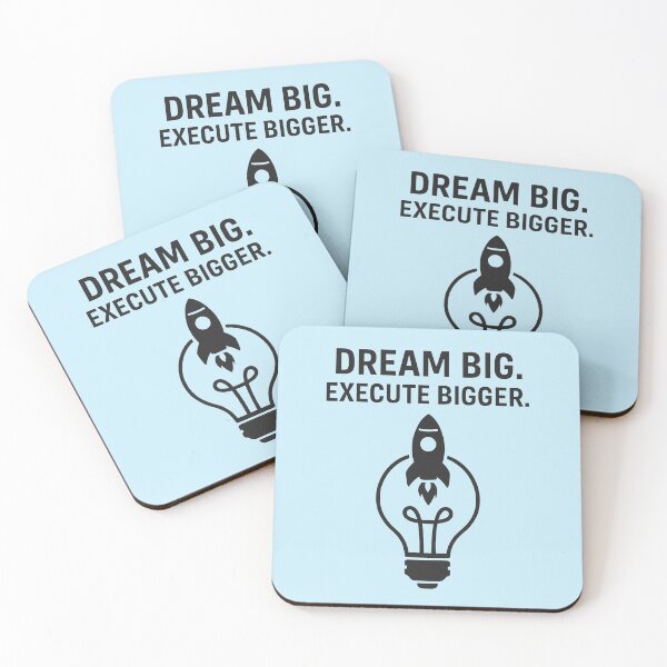 Item preview, DREAM BIG. EXECUTE BIGGER designed and sold by TheWonkyEaselCo.