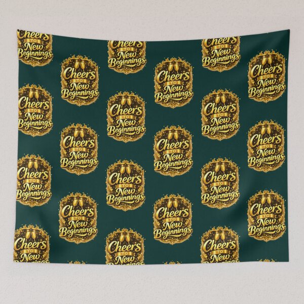 Item preview, Golden Cheers to New Beginnings designed and sold by BloomOfDesign.