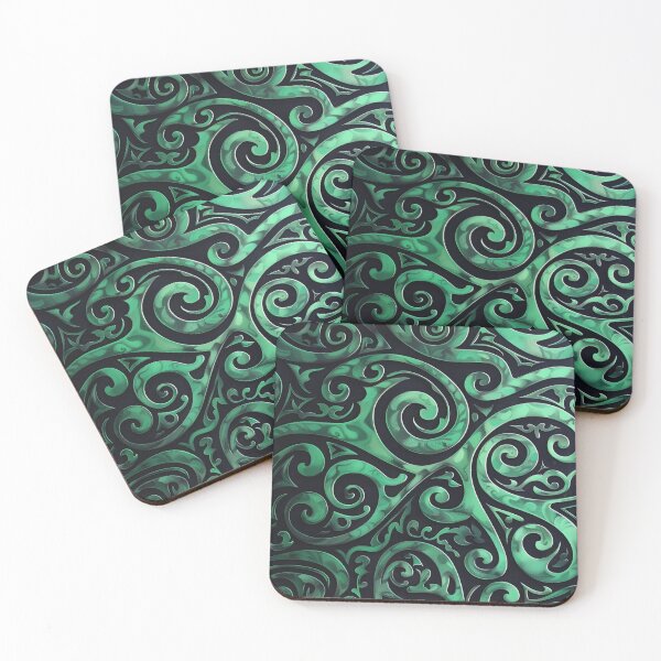 Item preview, Zealand Māori Paua Pattern Koru Design 691 designed and sold by GrinGalore.