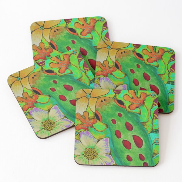 Item preview, Frog Of Fancy Floral Art Green designed and sold by Sharon Cummings Art.