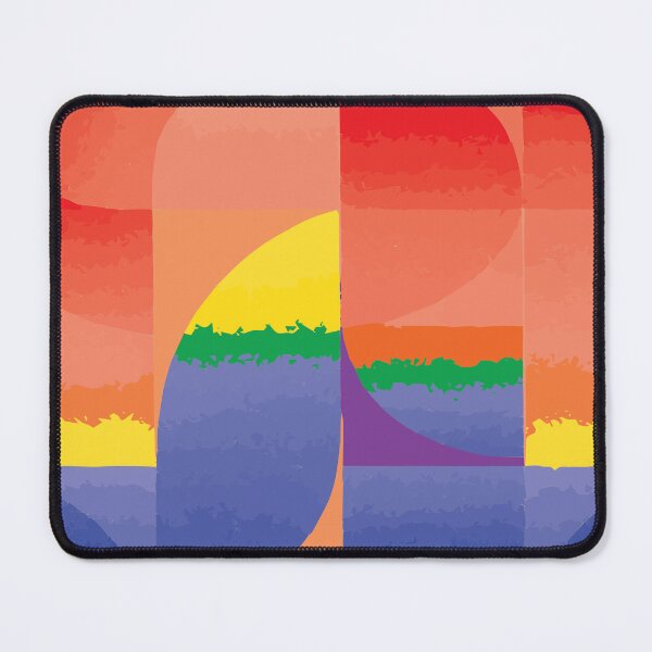 Item preview, Vibrant Geometric Rainbow Sunset Abstract Design designed and sold by Snout & Shout..