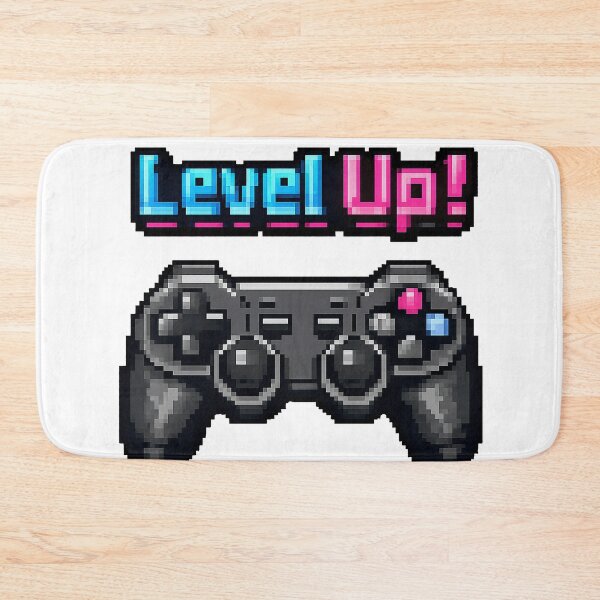 Item preview, Level Up Pixel Art Gaming Controller Design designed and sold by vibeita.