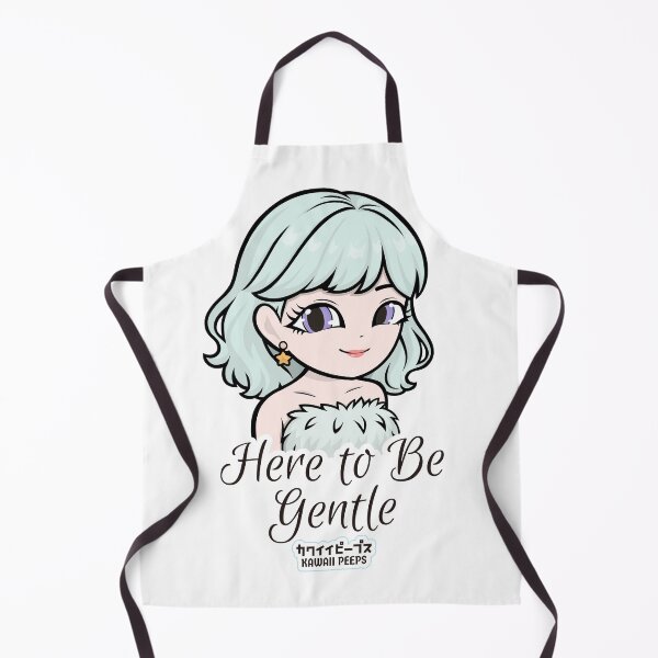Item preview, Pastel Power Crew – Here to Be Gentle Pastel Kawaii Self Care Design designed and sold by P-L-Sardines.