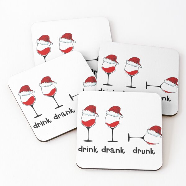 Item preview, Drink Drank Drunk Christmas Wine designed and sold by GenZINISH.
