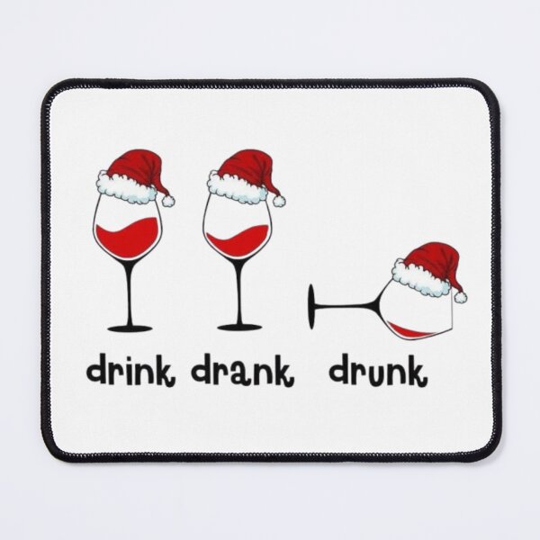 Item preview, Drink Drank Drunk Christmas Wine designed and sold by GenZINISH.