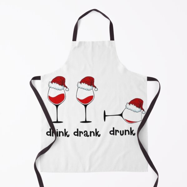 Item preview, Drink Drank Drunk Christmas Wine designed and sold by GenZINISH.