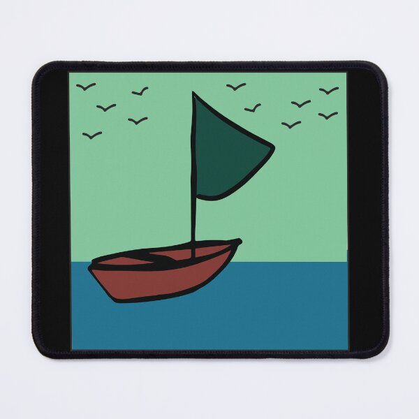 Item preview, Sailboat floating on the sea designed and sold by snoWorkshop.