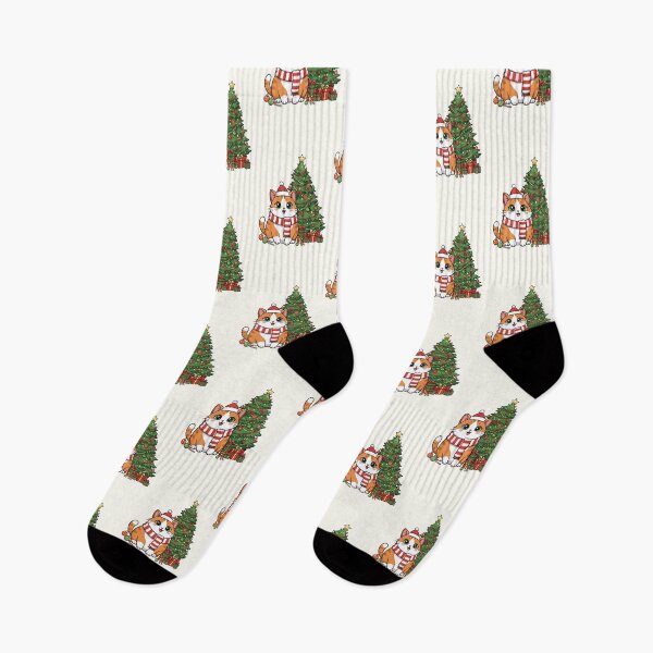Item preview, Cute Christmas Cat Illustration designed and sold by HoopeStylee.