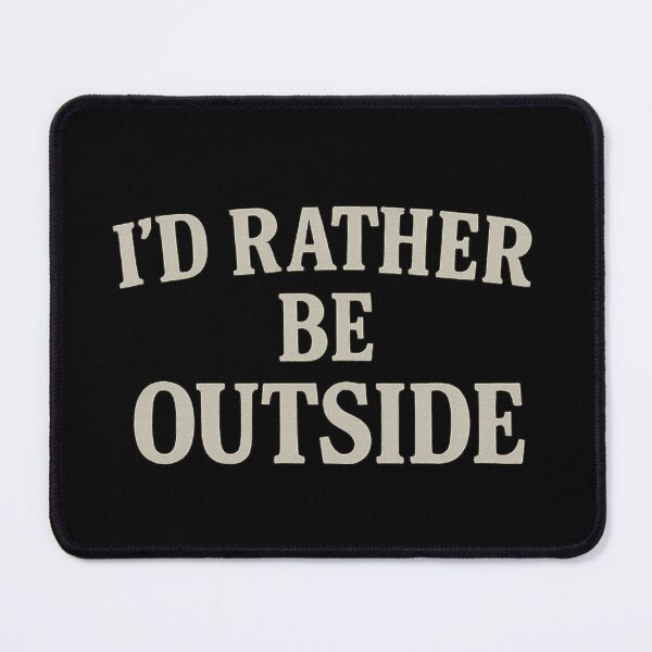 Item preview, I’d Rather Be Outside – Minimalist Vintage Typography Outdoor Quote designed and sold by Basferr..