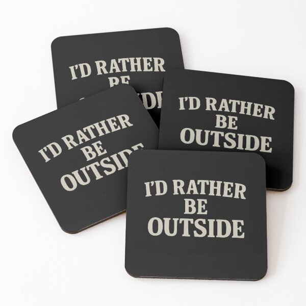 Item preview, I’d Rather Be Outside – Minimalist Vintage Typography Outdoor Quote designed and sold by Basferr..