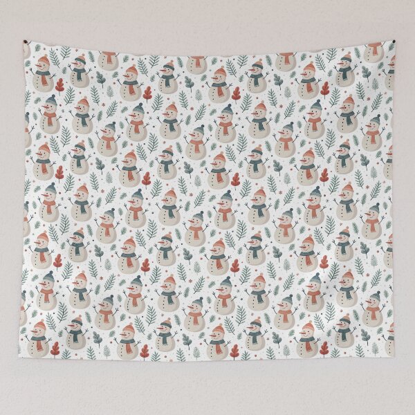 Item preview, Nordic Snowmen | Cozy Scandinavian Winter Art designed and sold by Shuga-Design.