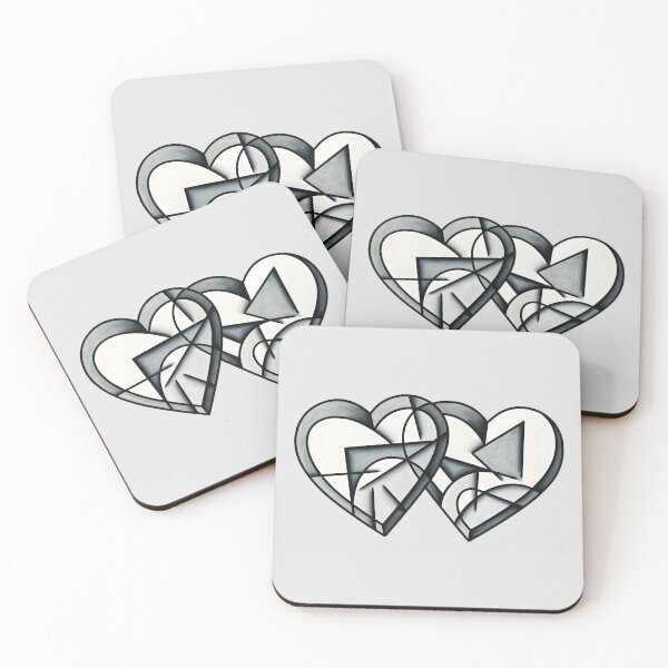 Item preview, Connected hearts designed and sold by PrintLabStudio.
