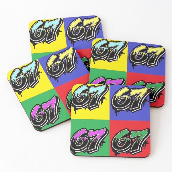 Item preview, 67 67 67 67 pop art  designed and sold by LowEndGraphics.