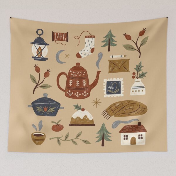 Item preview, autumn theme pattern / fall theme pattern designed and sold by snoWorkshop.