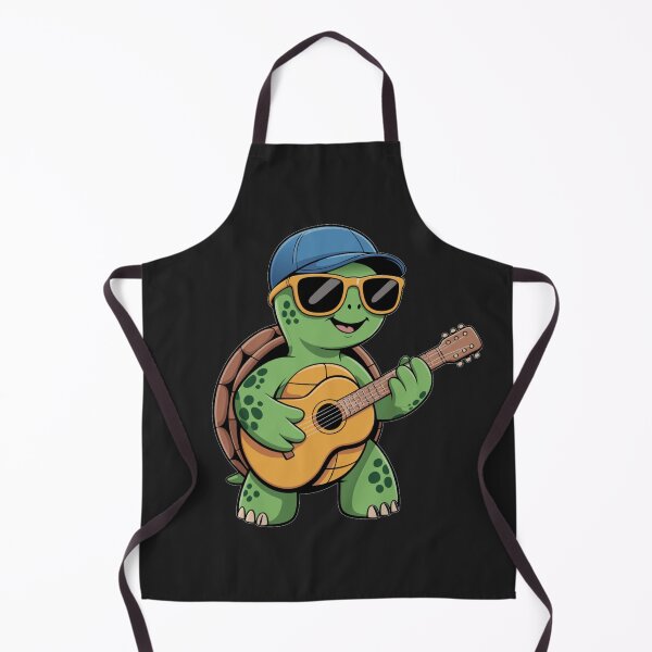 Item preview, Cool Guitar Turtle Cartoon – Music Lover Animal Illustration designed and sold by Royalsticker.